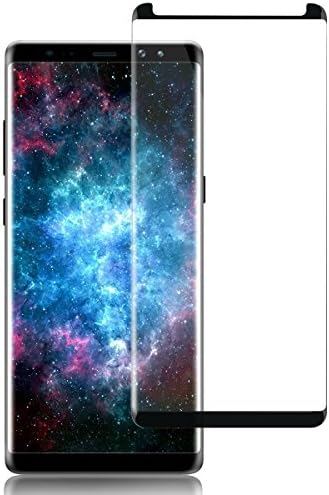 Samsung Galaxy Note 8 Black Screen Protector, Tekogys 1 Pack 3D Curved Dot Matrix Tempered Glass Screen Protector Full Screen Coverage for Samsung Galaxy Note 8-Black Case Friendly