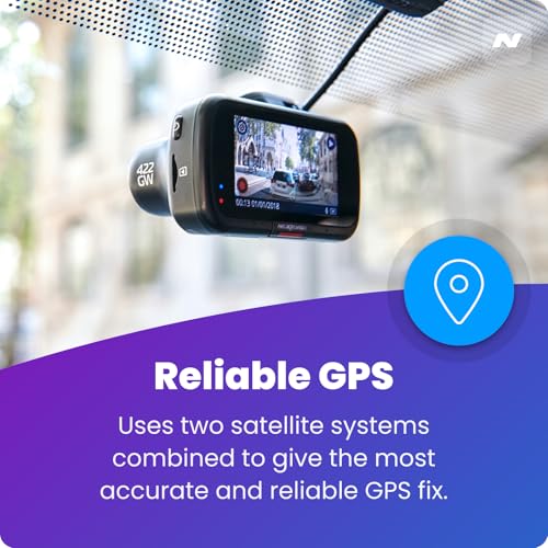Nextbase 422GW Dash Cam Front - 1440p 2K Car Camera Dashcam - WiFi, GPS, Bluetooth, Night Vision, Parking Mode, Emergency SOS, G-Sensor, IPS Touch Screen - Includes Hardwire Kit, 64GB Micro SD & Case