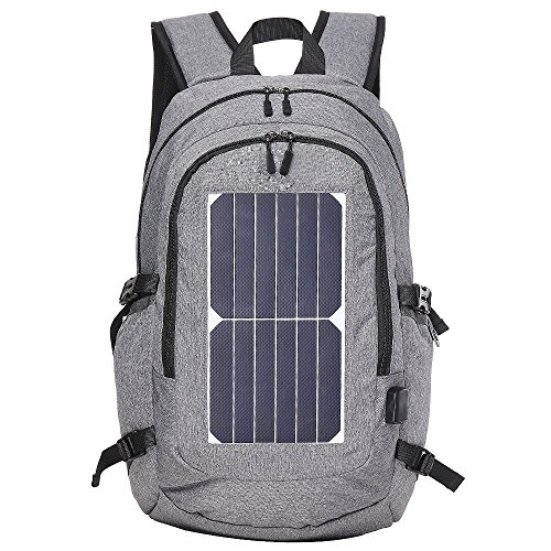 Solar Powered Backpack, Hiking Backpack with Solar panel Charger, Solar  Daypack for iPhone Samsung Phones for Hiking Camping Hunting and Outdoor