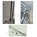 FYTRONDY Stainless steel Wardrobe Closet Rod Bracket, U-Shaped Open type Socket bracket, Shower Curtain Rod Pole End Supports Sockets Flange (1 INCH, 4 PACK)