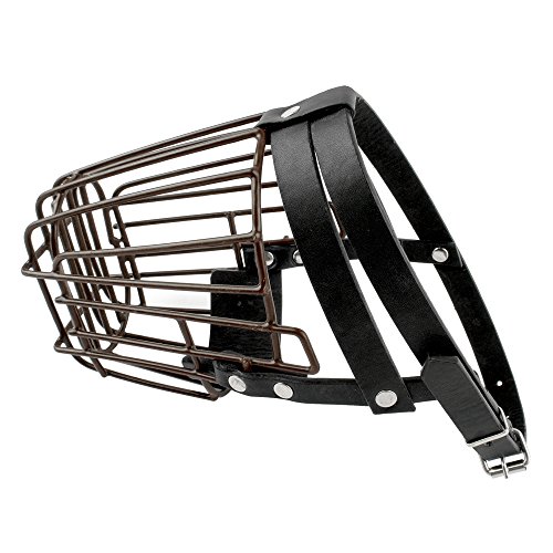 Pet Artist Painted Basket Wire Heavy duty Dog Muzzle,Antibite Outdoor