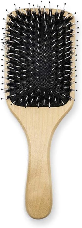 brosse en bois cheveux bouclés