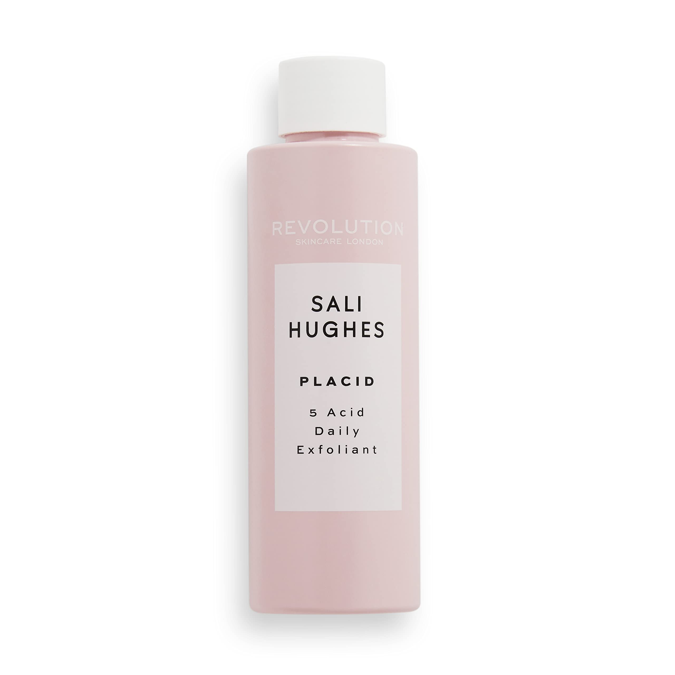 Revolution Skincare London, Sali Hughes, Placid 5-Acid Daily Exfoliant, Face Exfoliatior, 150 ml