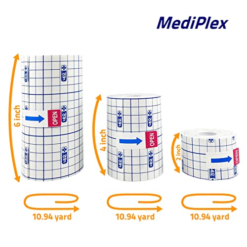 NonWoven Wound Dressing Retention Tape 4” X 10.94yards LatexFree