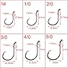 Croch-150-Pack-Octopus-Circle-Hooks-6-Size-1-10-20-30-40-50