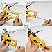 Staple Gun，Upholstery Stapler with Staples 3-In-1 Heavy Duty Hand Operated Brad Nail Gun Power Brad Nailer Tacker For Crafts, Wooden, Furniture,Decoration, Fxing - BONUS 400 Staples, Free Glove，Yellow