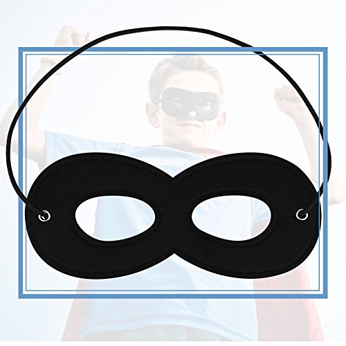 2 AIMIKE+Black+Superhero+Masks+Stickers