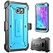 SUPCASE Unicorn Beetle PRO Series Designed for Galaxy S6 Case, with Built-in Screen Protector Full-body Rugged Holster Case for Galaxy S6 (2015 Release) (Blue/Black)