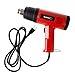 Dual Temperature Heat Gun - 1500W, 575°F to 932°F Heat Settings, 120V Heating Tool for DIY, Home Improvement, and Contractors by Stalwart (Red)
