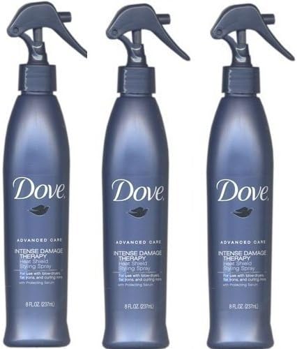 Dove Dove Advanced Care Intense Damage Therapy Heat Shield Styling Spray , 8 Oz (Pack of 3)