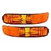Brock Replacement Set Driver and Passenger Park Signal Side Marker Lights Compatible with 2002-2004 Liberty 55155911AC 55155910AC