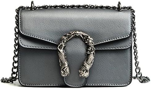 New Chains Women Shoulder Bags Gray W18H13D6 cm