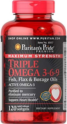 Puritan's Pride Maximum Strength Triple Omega 3-6-9, 120 Softgels price in  Saudi Arabia | Amazon Saudi Arabia | kanbkam