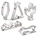 Tribal/BOHO/Southwest Cookie Cutters - 5 Piece Boxed Set - Arrow, Cactus, Feather, Teepee, Chevron - Ann Clark - US Tin Plated Steel