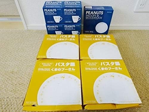 Amazon Co Jp スヌーピー くまのプーさん 食器 マグカップ パスタ皿 ボウル 白 ペア セット セット セブンイレブン限定限定 ホビー