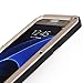 Galaxy S7 Case,Mangix 3C-Aone Gorilla Glass Luxury Aluminum Alloy Protective Metal Extreme Shockproof Military Bumper Finger Scanner Cover Shell Case Skin Protector for Samsung Galaxy S7 (Gold)