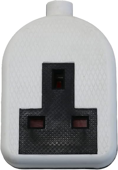 fiXte Single Gang 13A 240V High Impact Rubberised Extension Socket BS1363