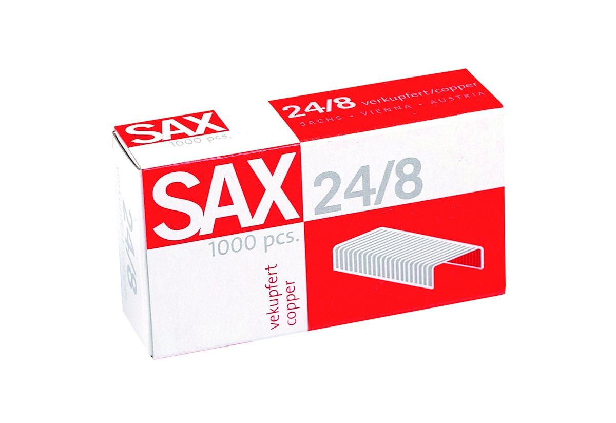 Sax Design 1-248-01 Sax Staples 24/8 Pack of 1000