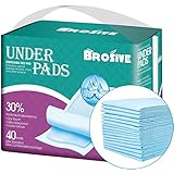 Disposable Incontinence Bed Pads,Leak-Proof Breathable Disposable Underpads for Adults, Children and Pets,Hospital 1500ml High Absorbency Disposable Waterproof Bed Pads (36Lx23W,40Pads)