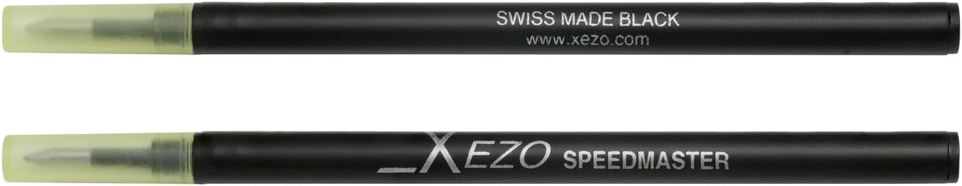 Xezo Medium Point Rollerball Pen Refills with Tungsten Carbide Rolling Ball (Xezo Medium Swiss-made Rollerball Refills)