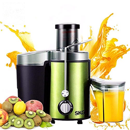 SKG Wide Chute Juicer Stainless Steel, BPAFree Fruit & Vegetable High