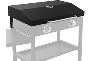 BBQ777 Upgrade Hinged Lid w/Thermometer for Blackstone 28'' Griddle Lid Blackstone 1517 1605 1853 1856 1839 2145 1803 1885 1983 1924 2094 Griddle Hard Cover Flat Top Lid 28" Blackstone Griddle Cover