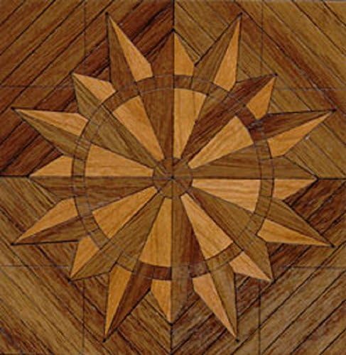 Dollhouse Miniature 1:12 Scale Real Hardwood Parquet Kit "Rouen Walnut"