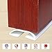 Loobani Under Door Threshold Seal Strip Draught Excluder, Adhesive Bottom Weather Stripping Rubber Self Foam Draft Stopper Sweep, Soundproofing Noise Insulation Sweeper Tool Kit, 39