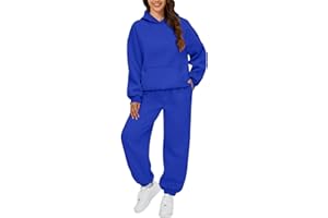 Distlys Women 2 Piece Outfits Sweatsuit Oversized Sweatshirt Sweatpants Tracksuit Sweat Lounge Matching Set 2024 Fall Trendy