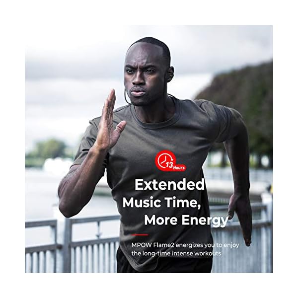Mpow-Flame2-Bluetooth-Headphones-13-Hr-Playtime-Bluetooth-50-Wireless-Earbuds-IPX7-Waterproof-Wireless-Sport-Earphones-wCVC-60-Noise-Cancelling-Mic-Ergonomic-Ear-Hooks-for-Running-Workout Mpow Flame2 Bluetooth Headphones 13-Hr Playtime, Bluetooth 5.0 Wireless Earbuds, IPX7 Waterproof Wireless Sport…