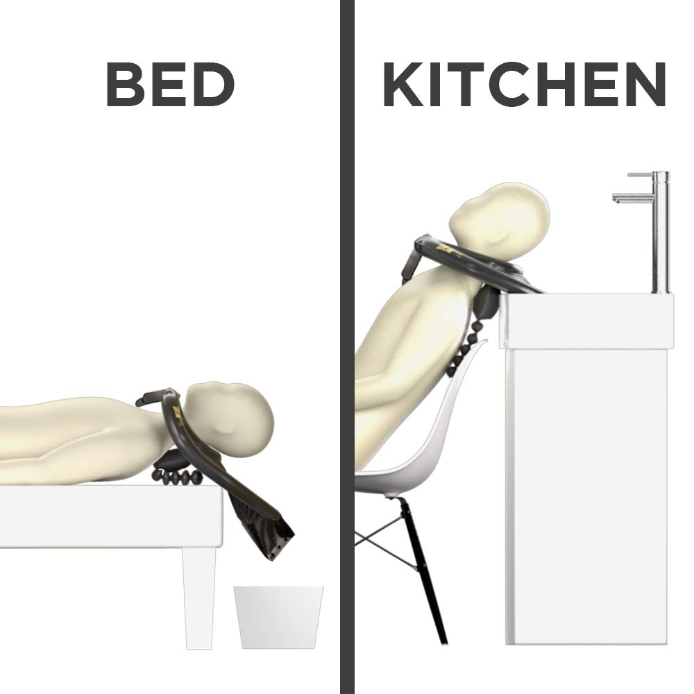 Mobile Salon - Portable Inflatable Rinse Basin for Washing and Cutting Hair at Home and in Bed without a Salon Chair: Beauty