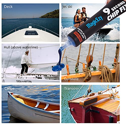 MagicEzy 9 Second Chip Fix (Snow White) Marine Fiberglass Repair Kit