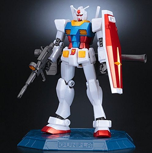 RX-78-2 Gundam [Gundam Base Exclusive Metallic Gloss Injection Ver.]: High Grade Mobile Suit Gundam 1/144 Model Kit & 1 Official Japanese Gundam Trading Card Bundle (HGUC)