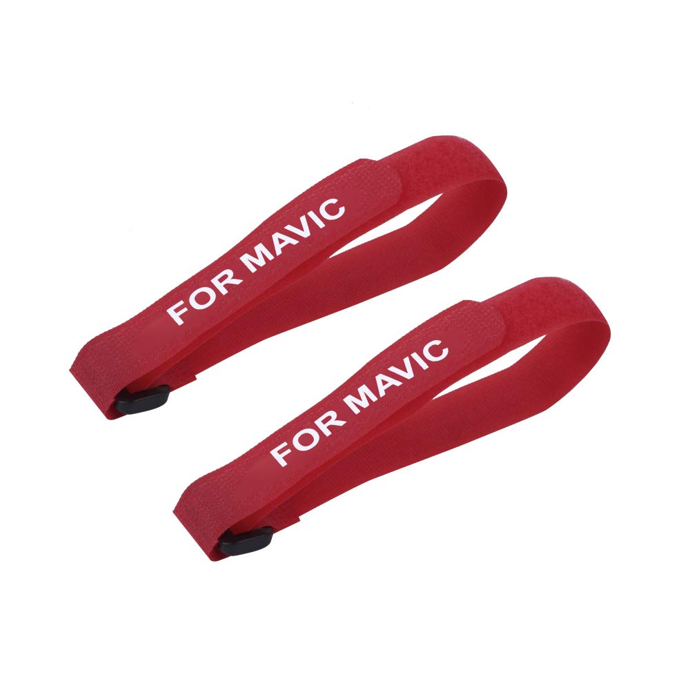 Hensych 2pcs Universal Propeller Stabilizers Fixing Strap 20x380mm for Mini 3 Pro/Mavic 3/Mavic Air 2/Air 2S/Mavic Mini/Mavic Mini 2/Mini SE/Mavic 2 Pro Zoom/Mavic Pro/Fimi X8SE(red)