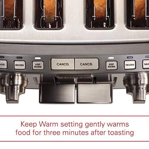 Wolf Gourmet 4Slice ExtraWide Slot Toaster with Shade Selector, Bagel