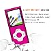 Tomameri - Portable MP3 / MP4 Player with Rhombic Button, Including a 16 GB Micro SD Card and Support Up to 64GB, Compact Music, Video Player, Photo Viewer Supported - White-and-Pink