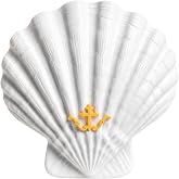 Catholic Baptism Shell for Holy Water, 5 x 4 Inch Christening Gift | Lightweight baptismal Seashell for pouring holy water during christenings, infant baptisms and church ceremonies.