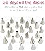 Natizo Deluxe Cake Decorating Kit - 43 Piece Set with 26 Reusable Stainless Steel Icing Piping Tips - Easy Clean and Storage - Impress Your Family and Friends with Beautiful Cake Decorations