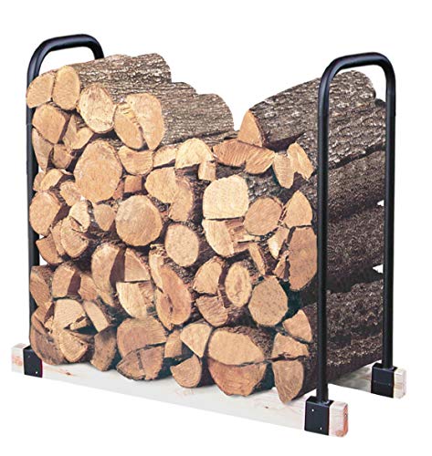 Landmann Adjustable 16 Foot Tubular Steel Firewood, Kindling & Log Rack (2 Pack)