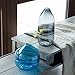 CASAMOTION Vases Hand Blown Art Glass Vase, Unique Ripple Design Centerpiece Vases for Table, Décor Gift Box, Grey, 15 Inch