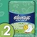 Always Ultra Thin Pads Size 2 Super Long Absorbency Unscented with Wings, 58 Count, Packaging May Vary