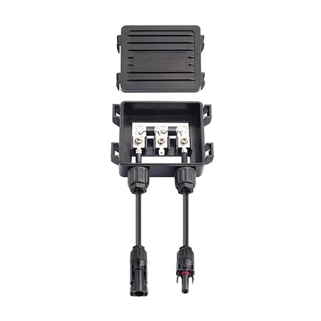 NF&E Photovoltaic Solar Junction Box PV Connecting Box with 2 Diodes 50W-170W 6A