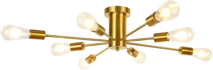 ZMXAN Lámpara De Techo Nórdica, Lámpara De Araña Moderna De Sputnik