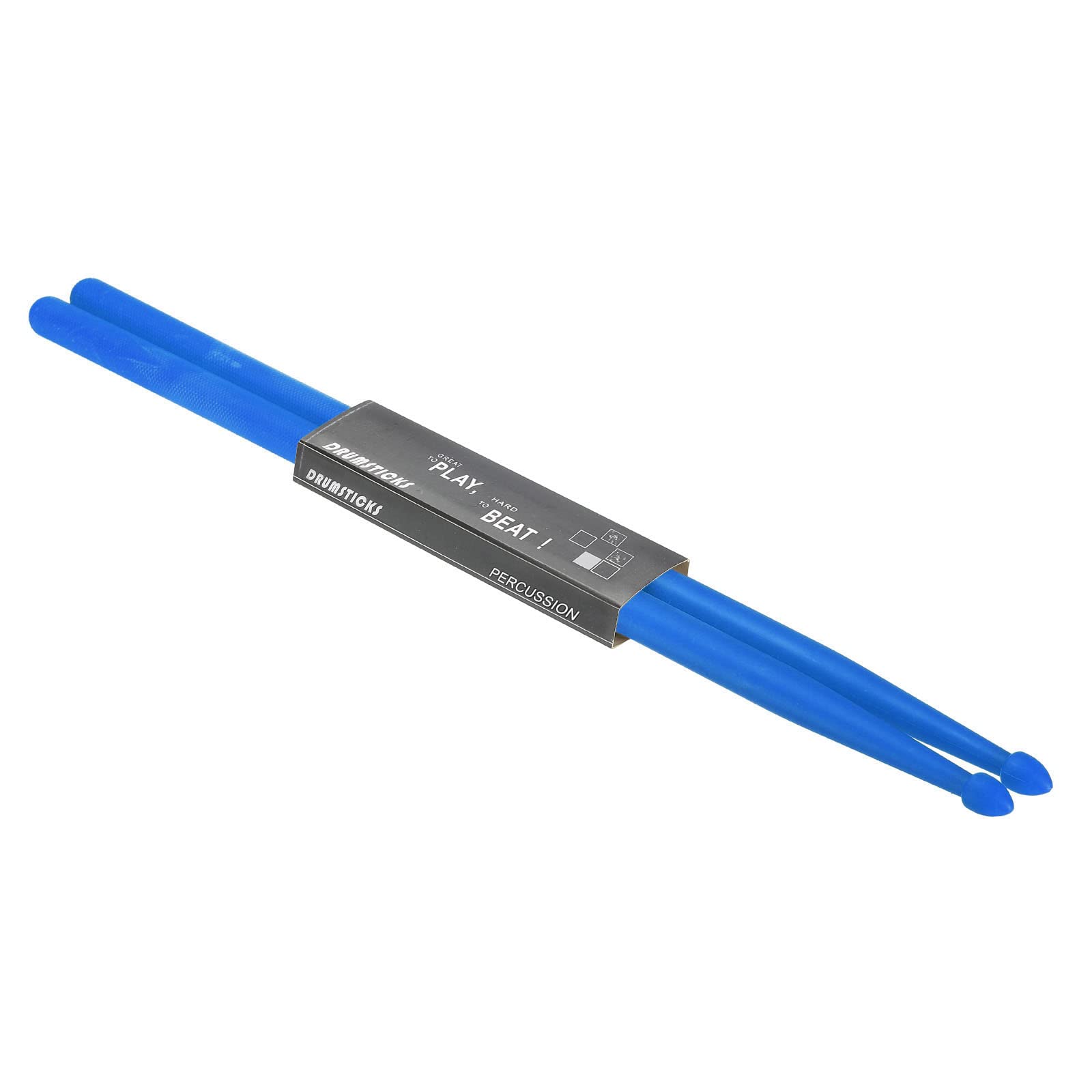 PATIKIL Nylon Drumstick 5A Plastic Anti Slip Handle Drum Stick for Adults Electronic Drums Musical Instrument Percussion Blue