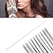 Tattoo Needles Kit, ATOMUS Assorted Sterilized Tattoo Needles 3rl 5rl 7rl 7rl 3rs 5rs 7rs 9rs 5m1 7m1 for Tattoo Supplies Machine (100pcs Tattoo Needles)
