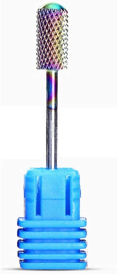 Qivange Tungsten Carbide Nail Drill Bit Rotary Electric Nail File Tools 3/32" Gel Remove Polishing Pedicure Manicure Drill Bits, Medium (M5-Q)
