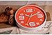 Indoor Big 3D Number Quartz Silent Non Ticking Wall Clock Quiet Sweep Movement Decorative Battery Operated 10 Inch Orange
