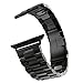 HUANLONG Solid Stainless Steel Band Compatible with Apple Watch 49mm 46mm 45mm 44mm 42mm 41mm 40mm 38mm, Metal Strap for iWatch Series Ultra/Ultra2/10/9/8/7/6/5/4/3/2/1 SE Women and Men(42mm/44mm/45mm/46mm/49mm Black)