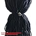 Long Hair Ties for Dreadlocks - Brown Etched Dread Hair Ties - Ouchless, No Tangle, No Neck Strain Extra Long Ponytail Holder for Heavy Hair Dreadlocks Accessories