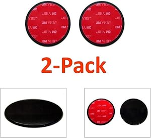 2-Pack Ramtech 65mm 3M VHB Car Vehicle Dash Dashboard Adhesive Sticky Suction Cup Mount Disc Disk Pad for GPS/Mobile Cell Phone/Car DVR / MP4 / Tablet PC/Car DVR / MP4 / E-Book etc. - DMD65